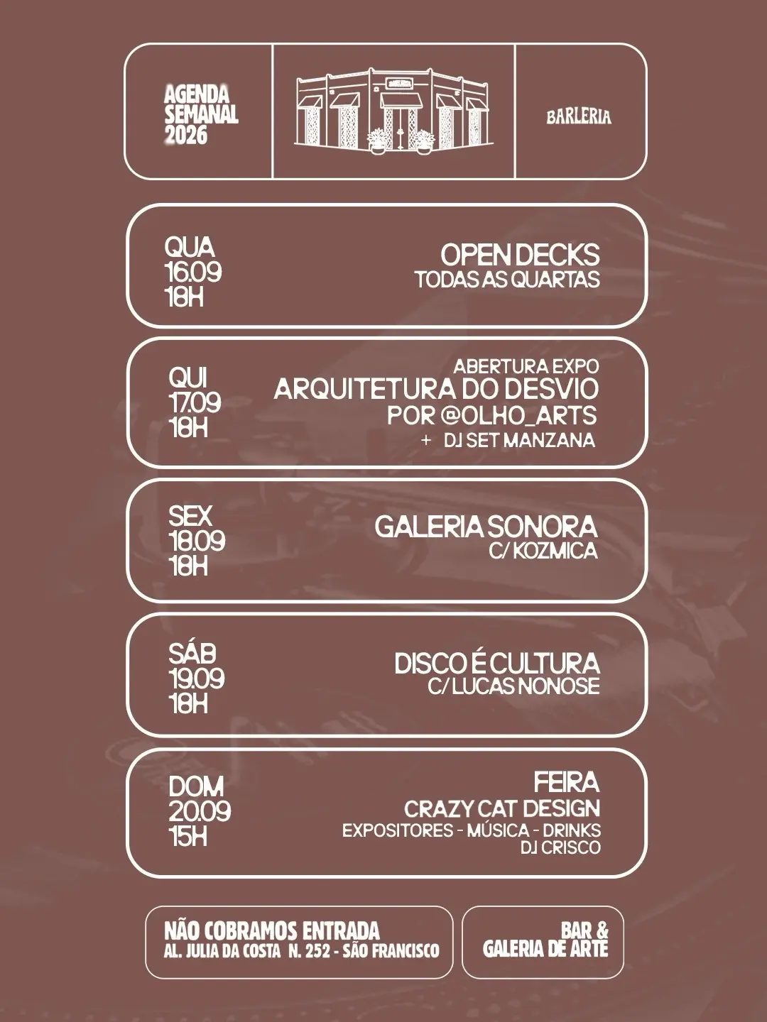 Flyer de Amanda Kozmica