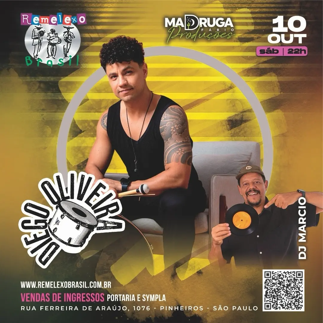 Flyer de Diego Oliveira e Marcio Roberto