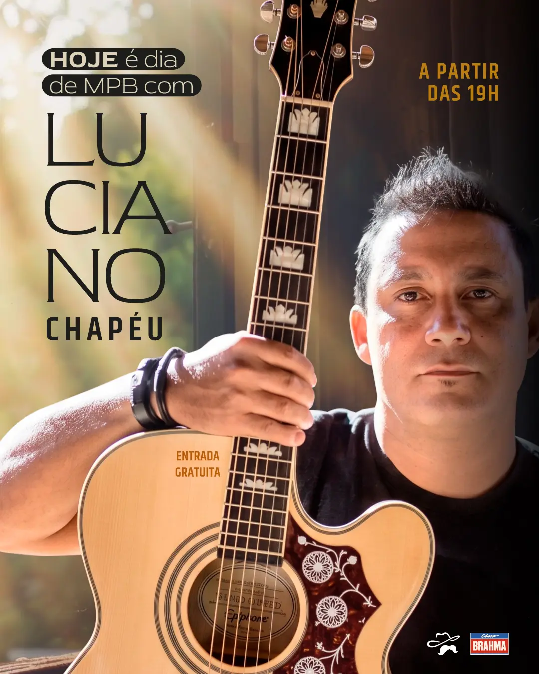 Flyer de Luciano Chapéu