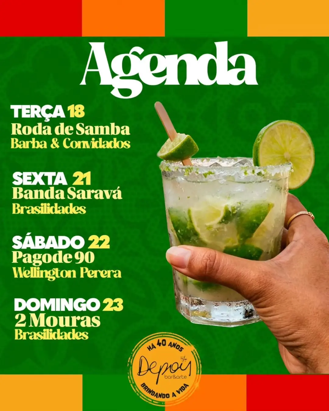 Flyer de Banda Saravá