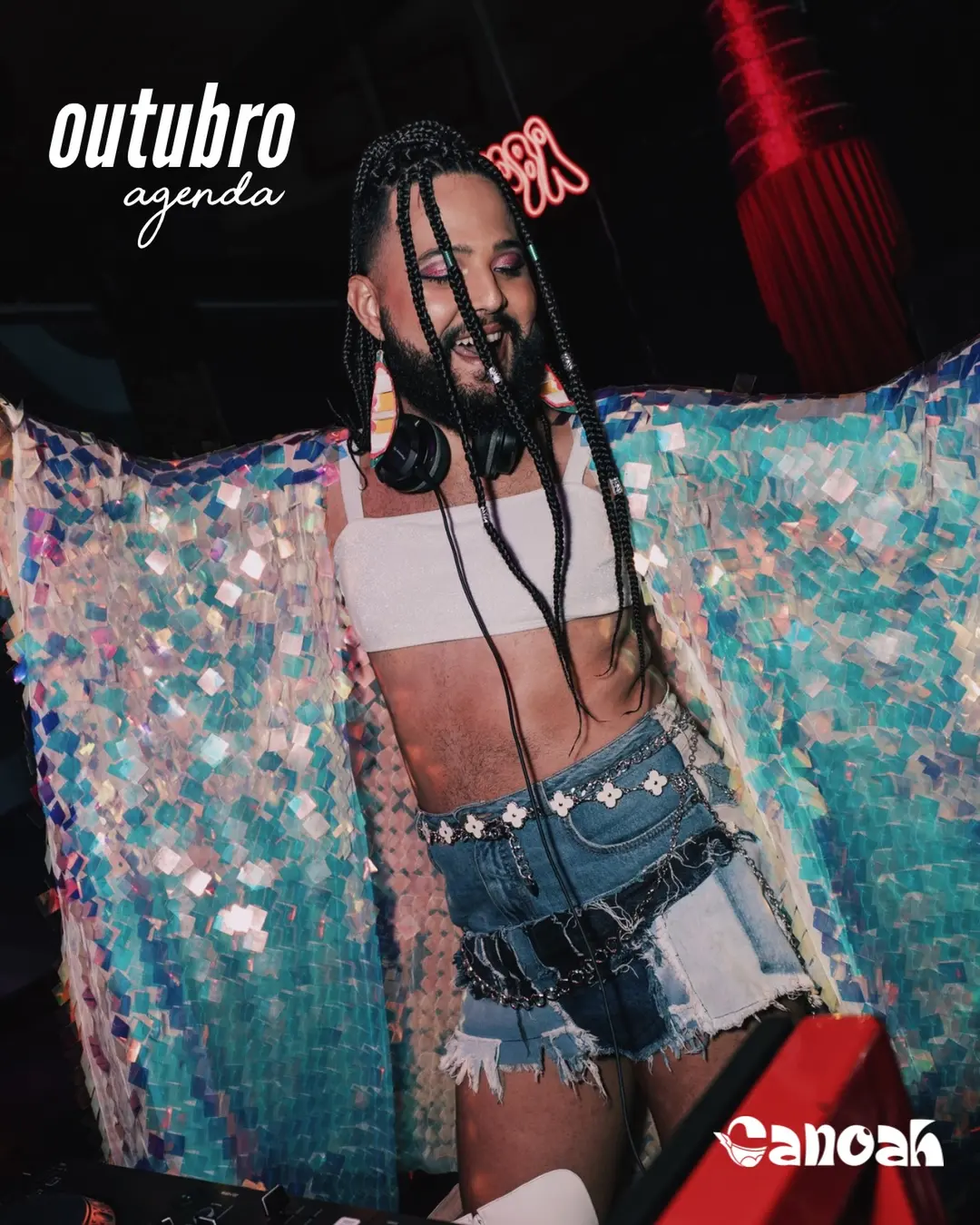 Flyer de Canoah e Baile da Canoah