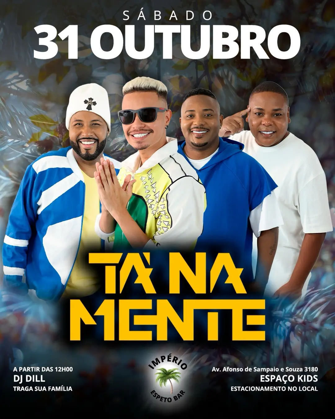Flyer de Dj Dill e Tá Na Mente