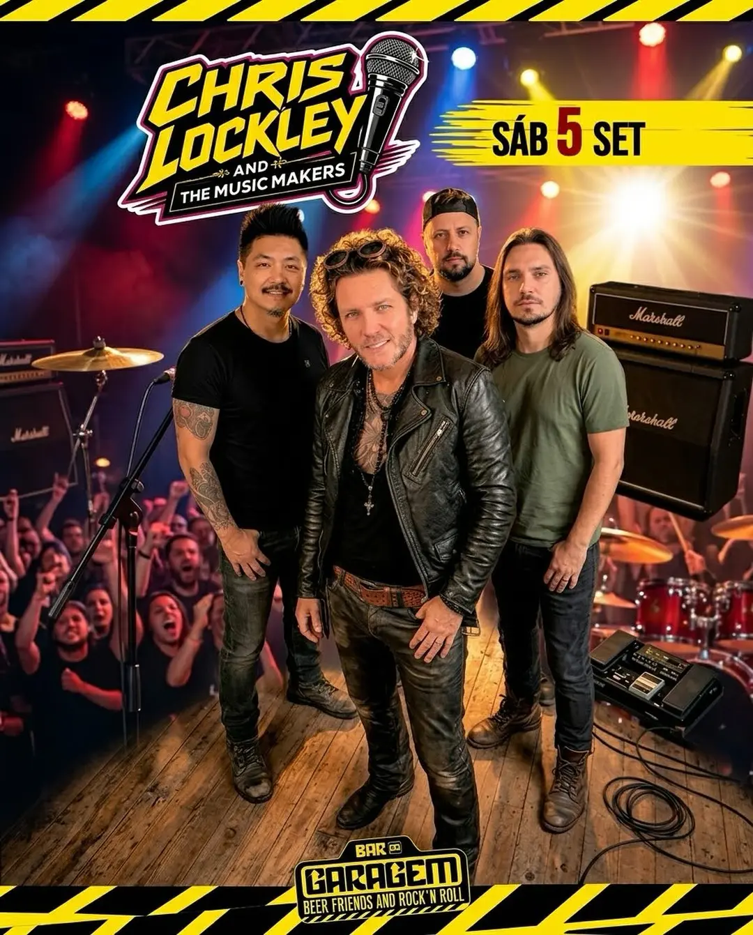 Flyer de Chris Lockley and the Music Makers e Chris Lockley