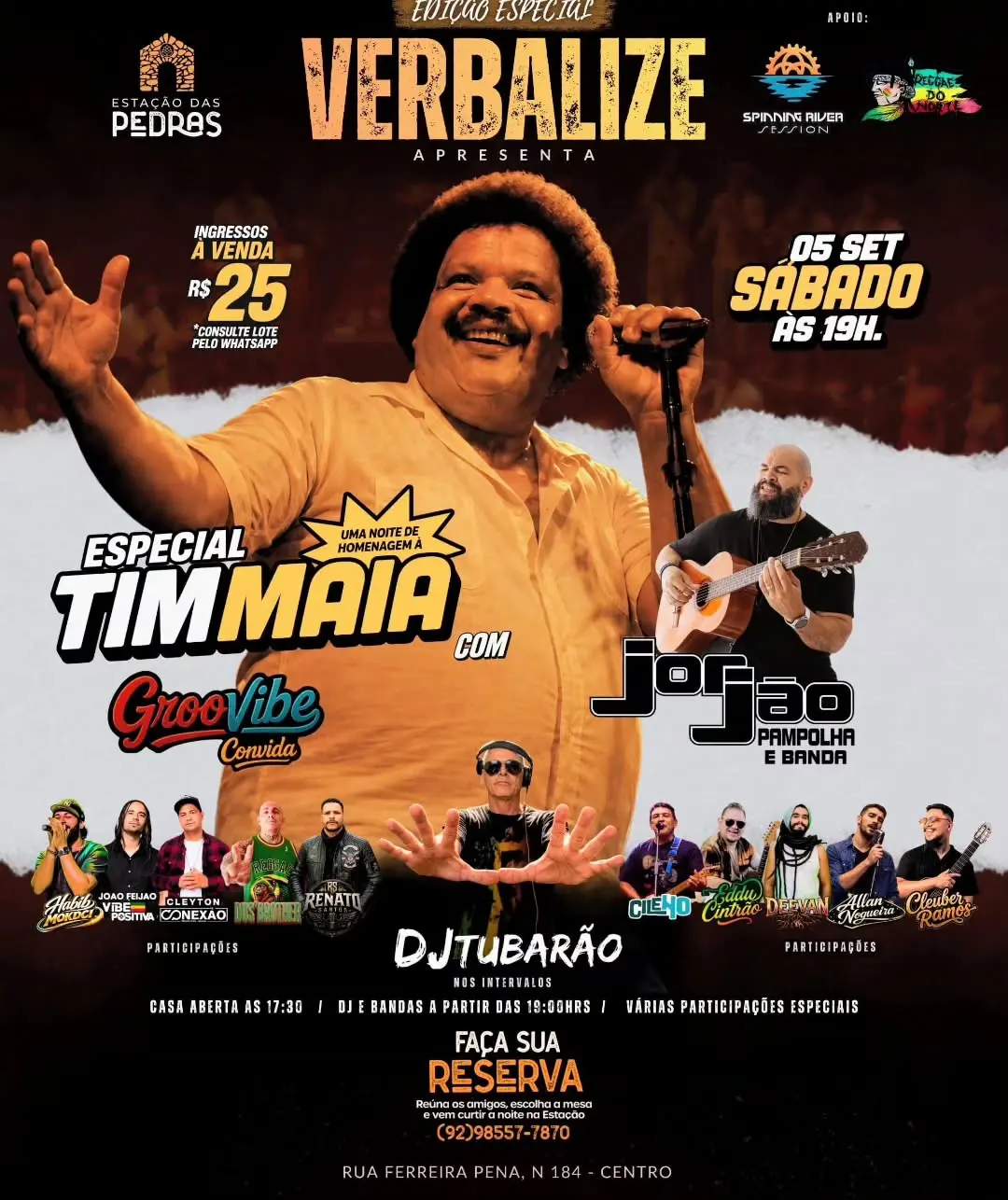 Flyer de Marcos Tubarão DJ
