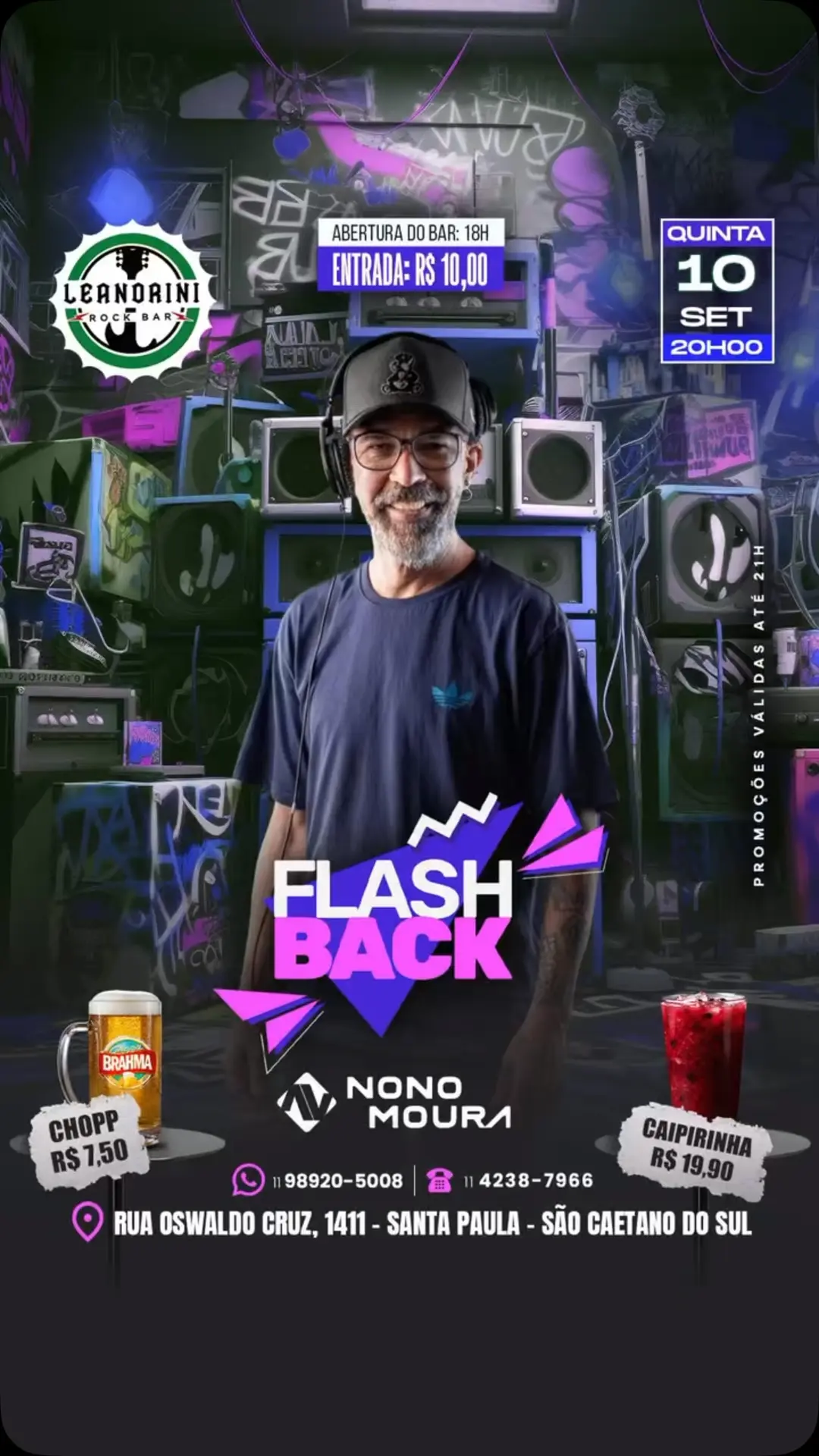 Flyer de Nonô Moura