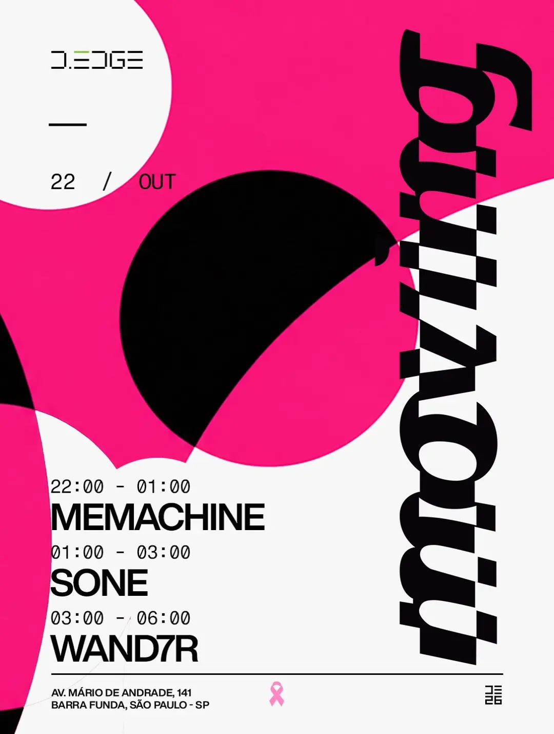 Flyer de Gabi MeMachine, Wand7r e createdbysone