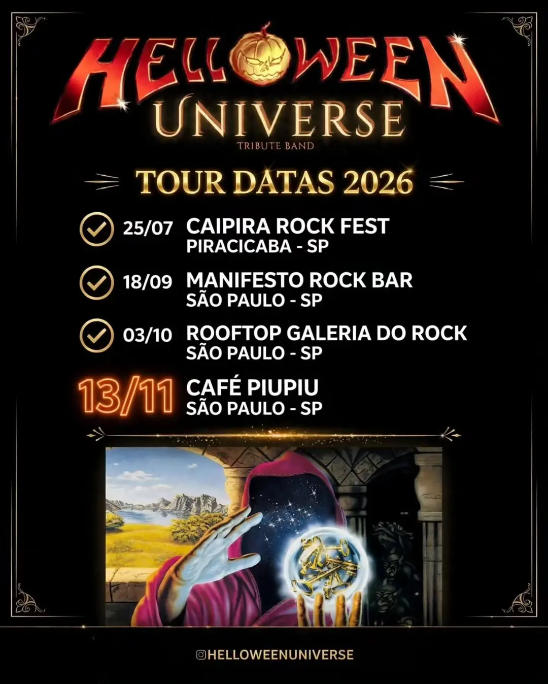Flyer de Helloween Universe