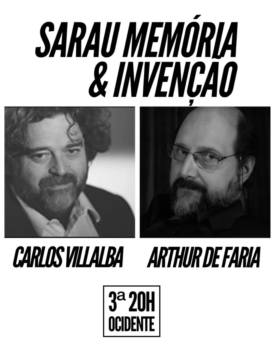 Flyer de Diego, CARLOS VILLALBA, Fischer e ARTHUR DE FARIA