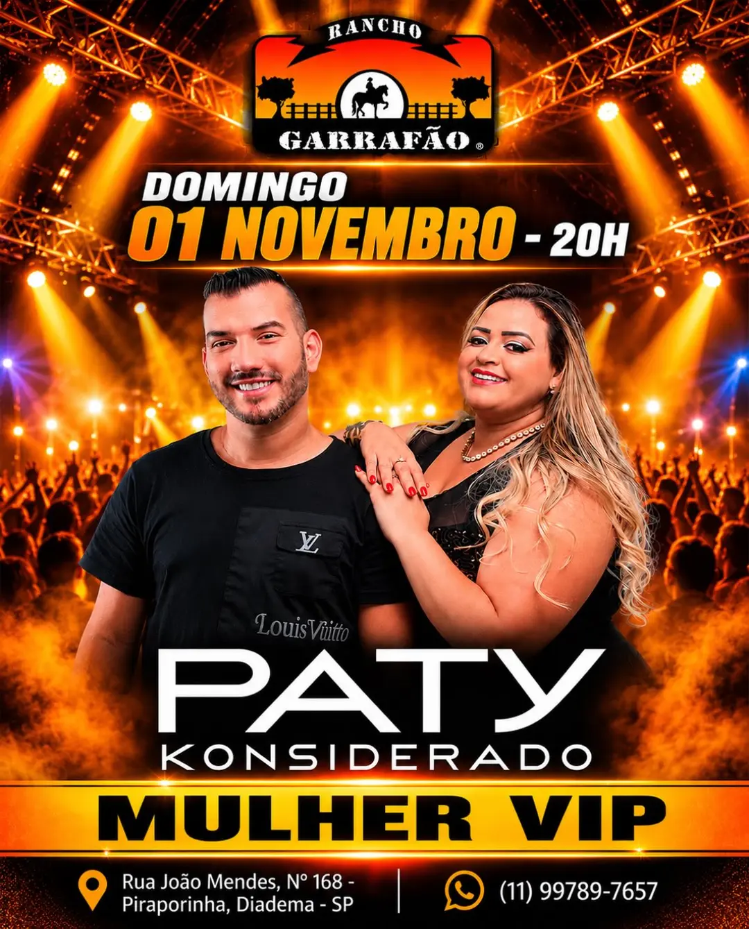 Flyer de Paty Konsiderado, Konsiderado e Jhota Konsiderado