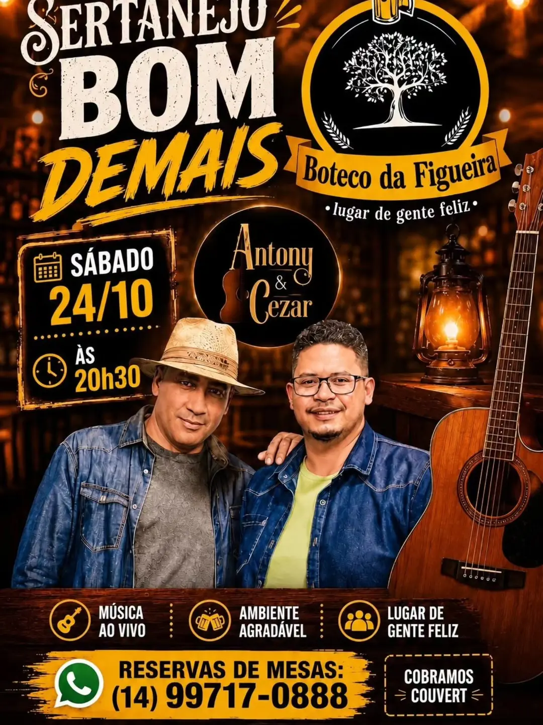 Flyer de Antony e Cezar