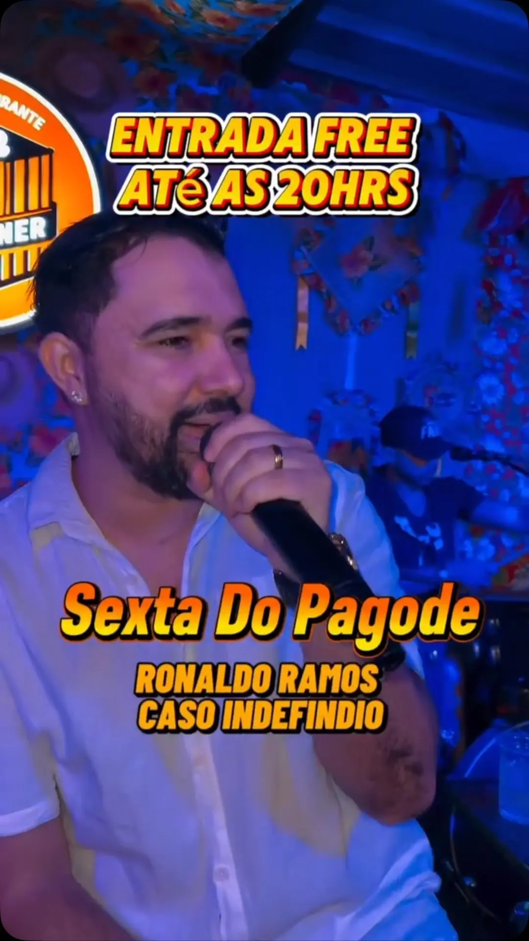 Flyer de Grupo Caso Indefinido e Ronaldo Ramos