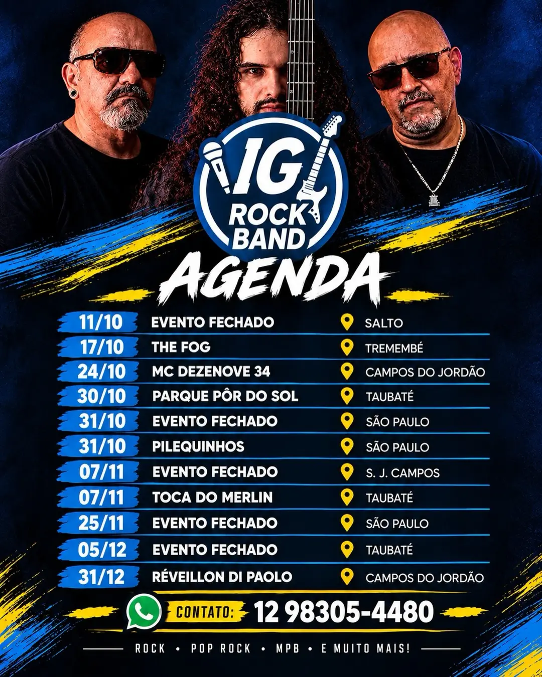 Flyer de IG Rock Band