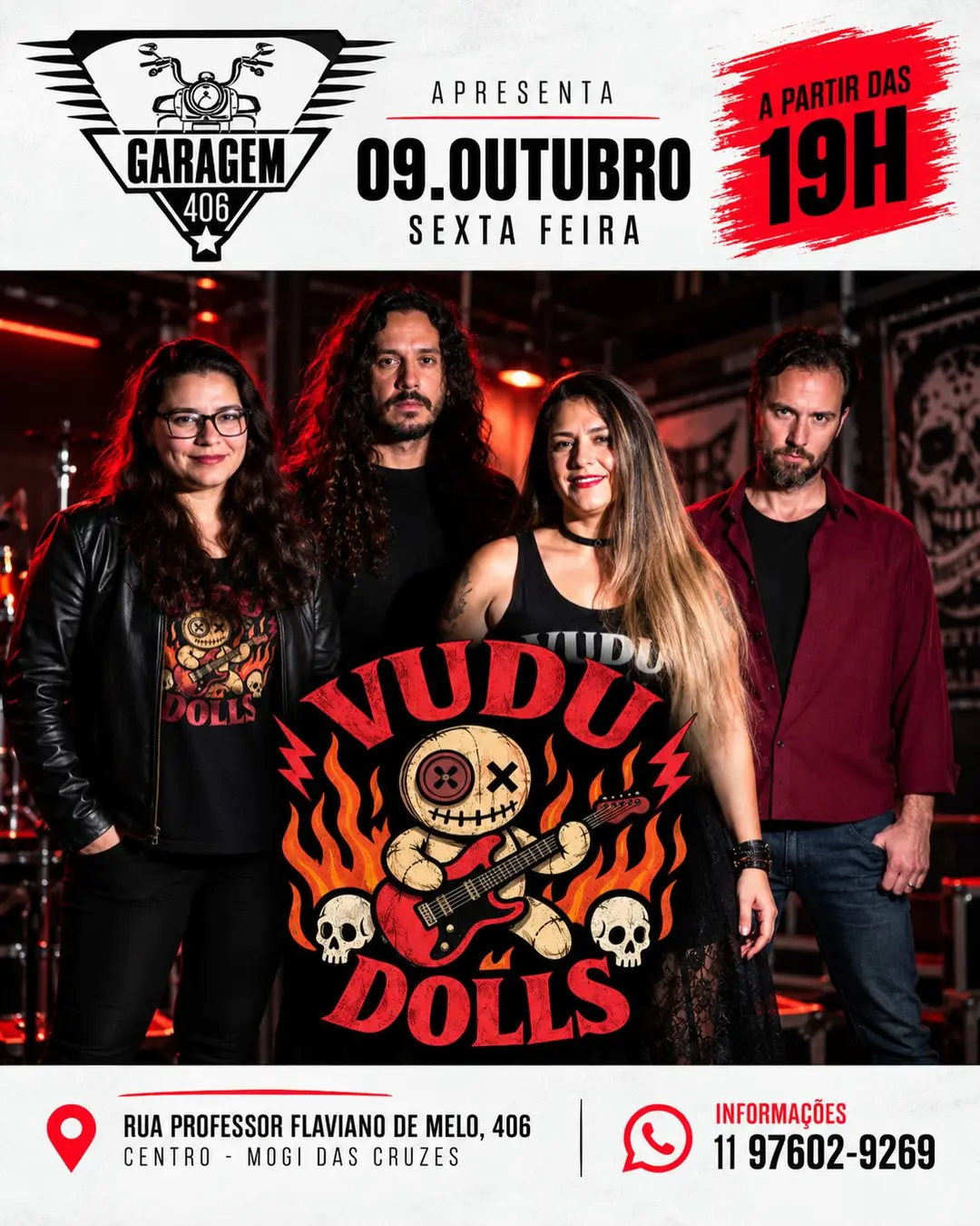 Flyer de Vudu Dolls