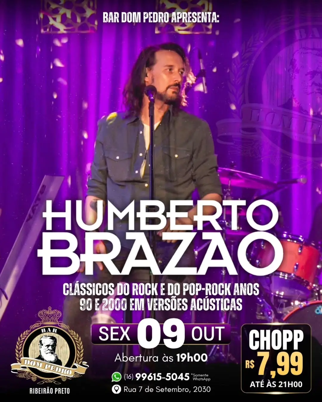 Flyer de Humberto Brazão