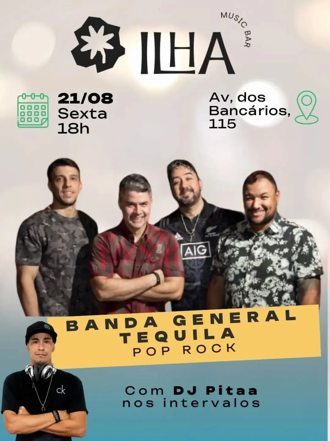 Flyer de General Tequila e DJ Pitaa