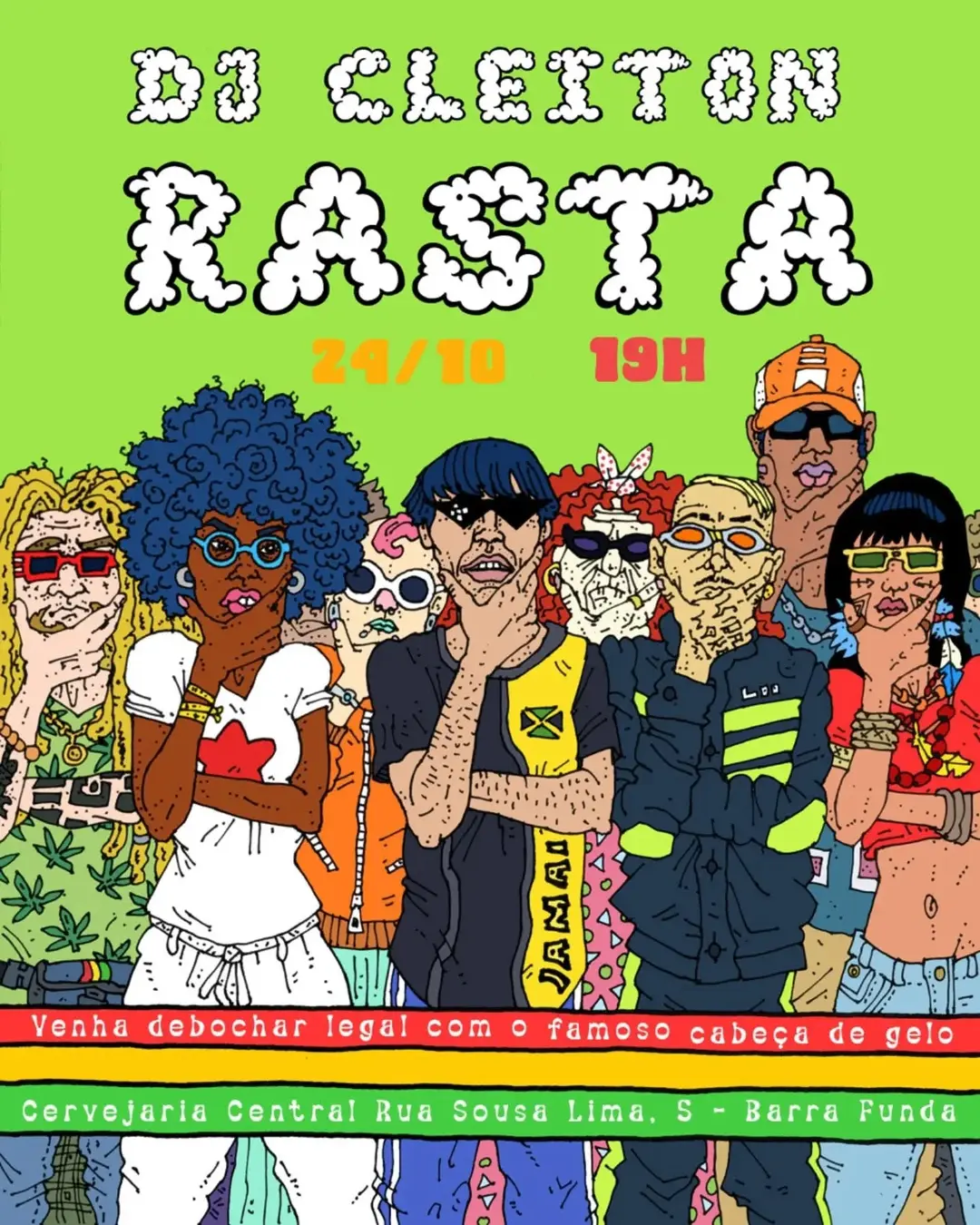 Flyer de Cleiton Rasta