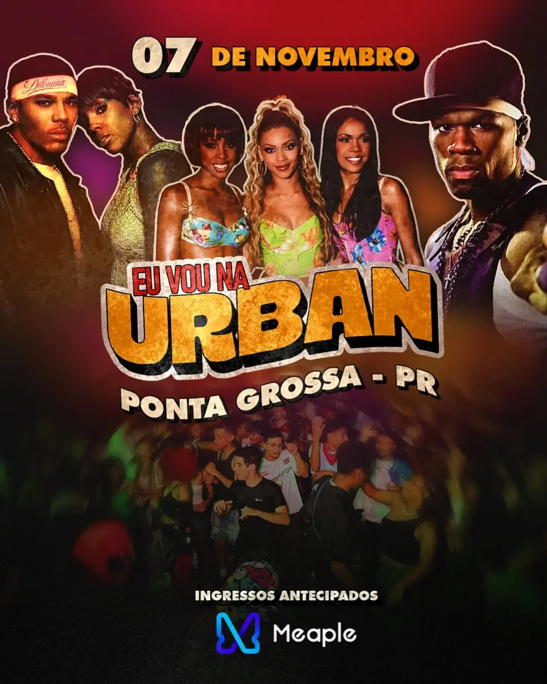Flyer de DJ Monkey e Glazer