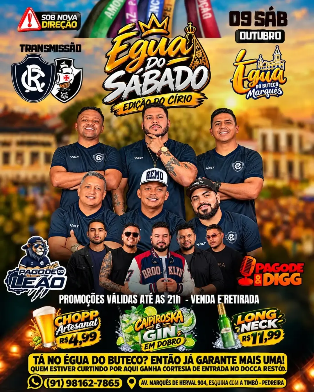 Flyer de Pagode do Leão e Pagode do Digg