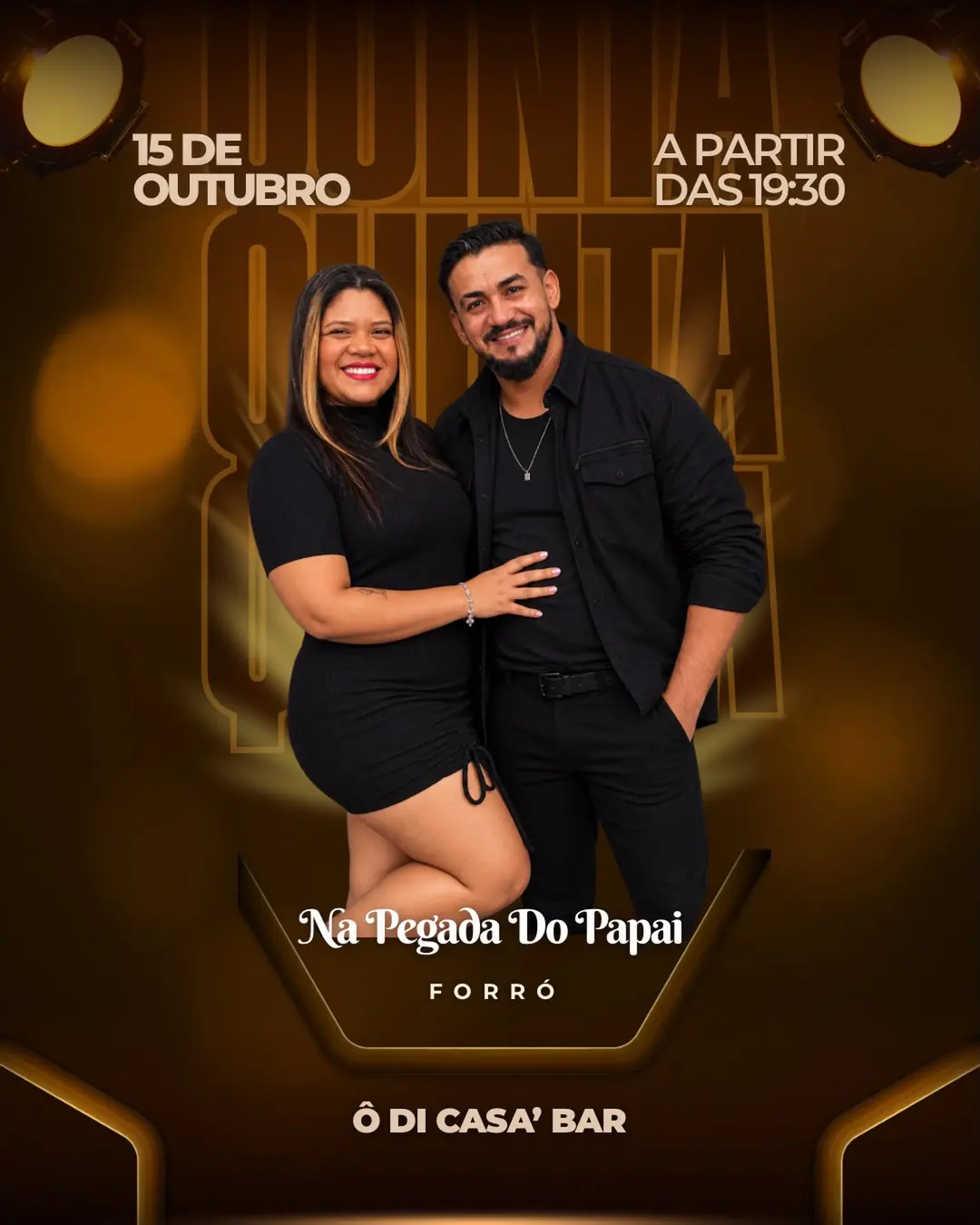 Flyer de Forró na Pegada do Papai
