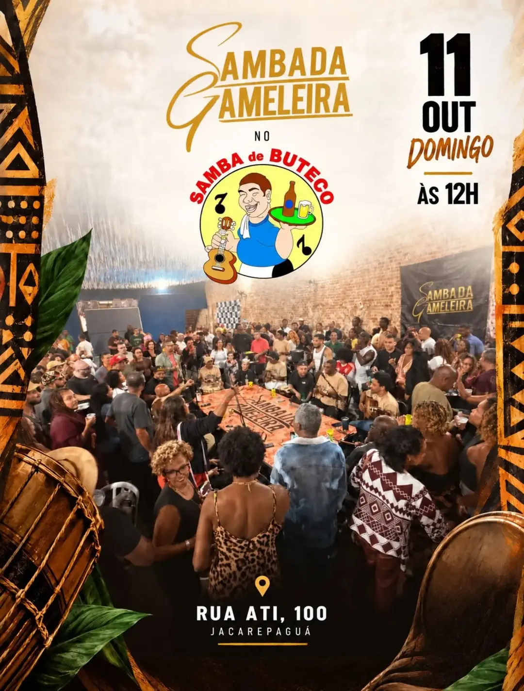 Flyer de Samba da Gameleira