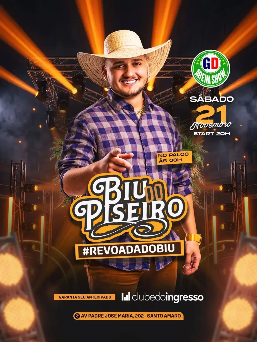 Flyer de Biu do Piseiro