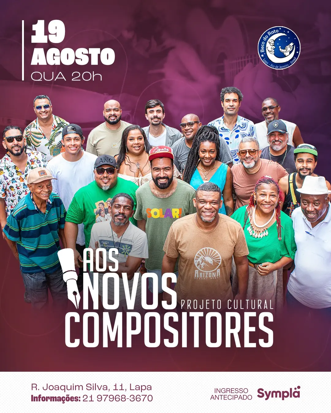 Flyer de Aos Novos Compositores