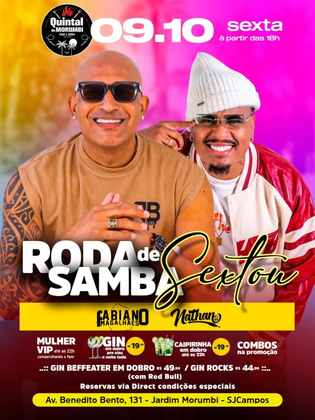 Flyer de Fabiano Magalhães e Nathan