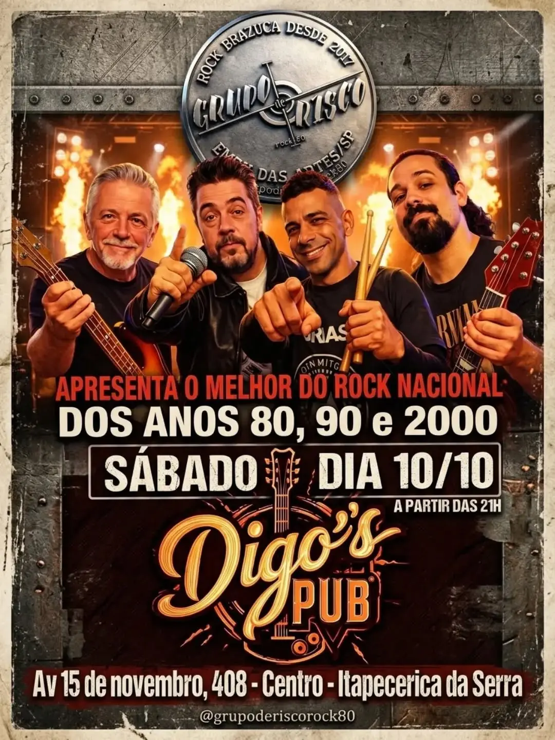 Flyer de Grupo de Risco