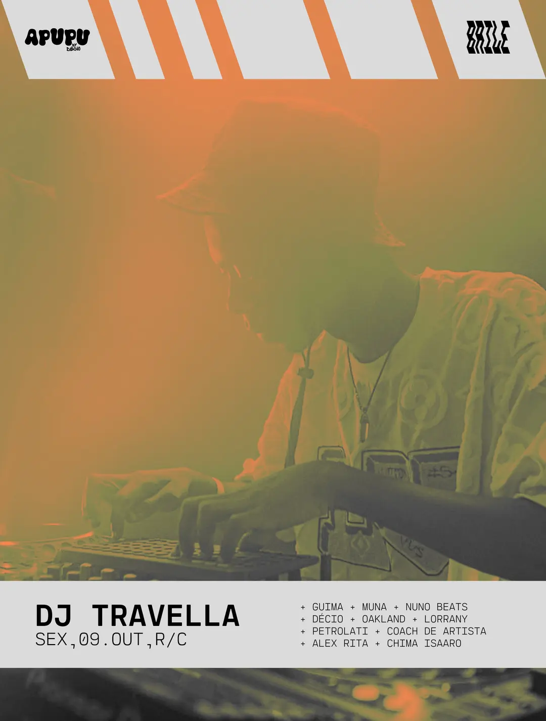 Flyer de DJ Lorrany, Guima, Apupu e mais 10 artistas