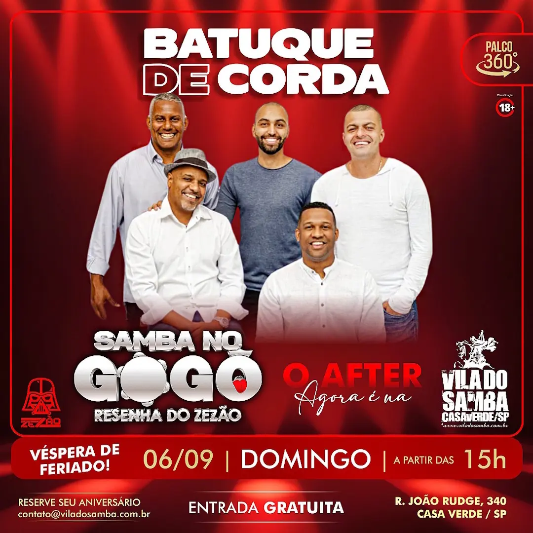 Flyer de Paulo Souza, Batuque de Corda e mais 3 artistas