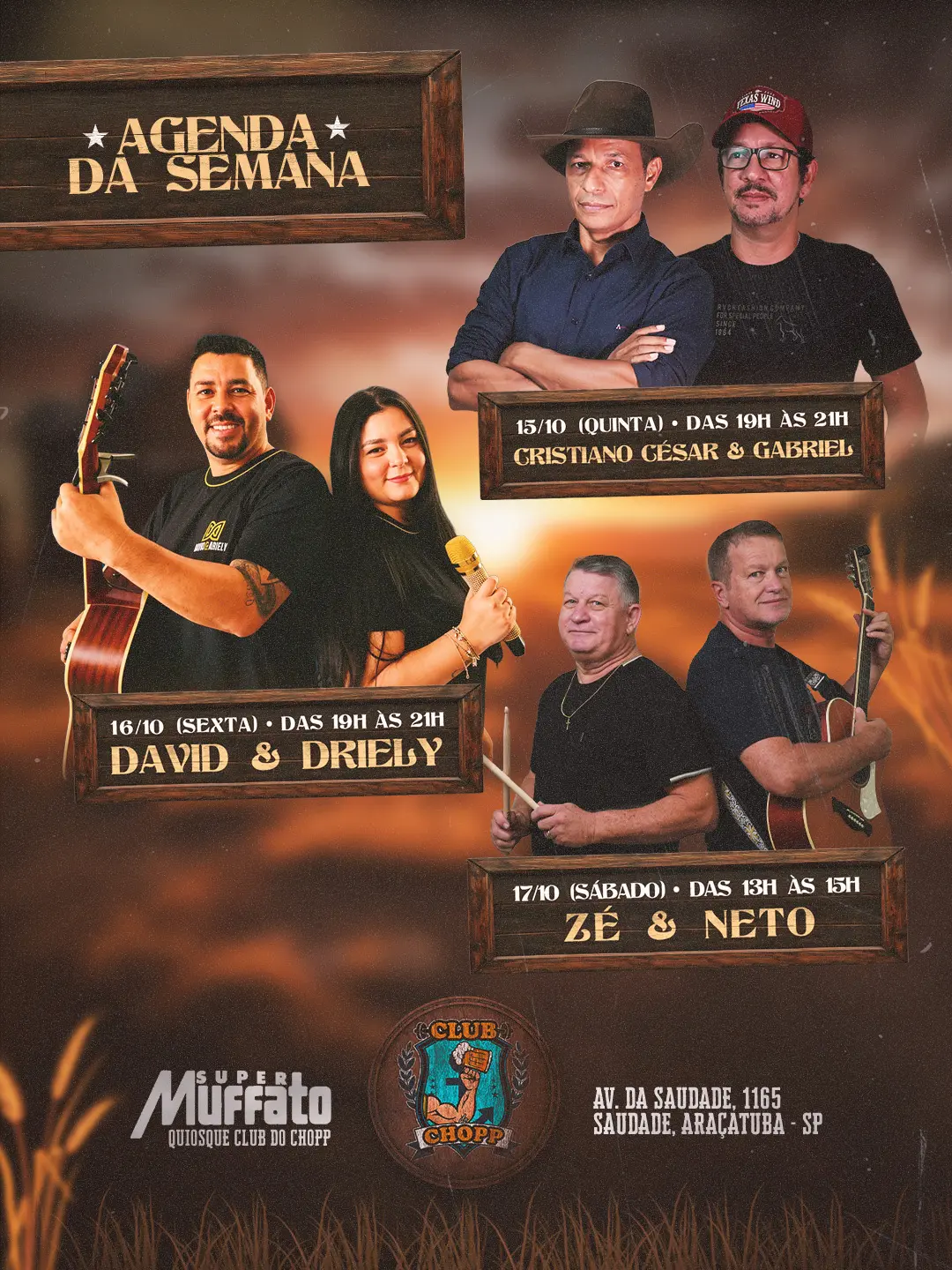 Flyer de David & Driefly