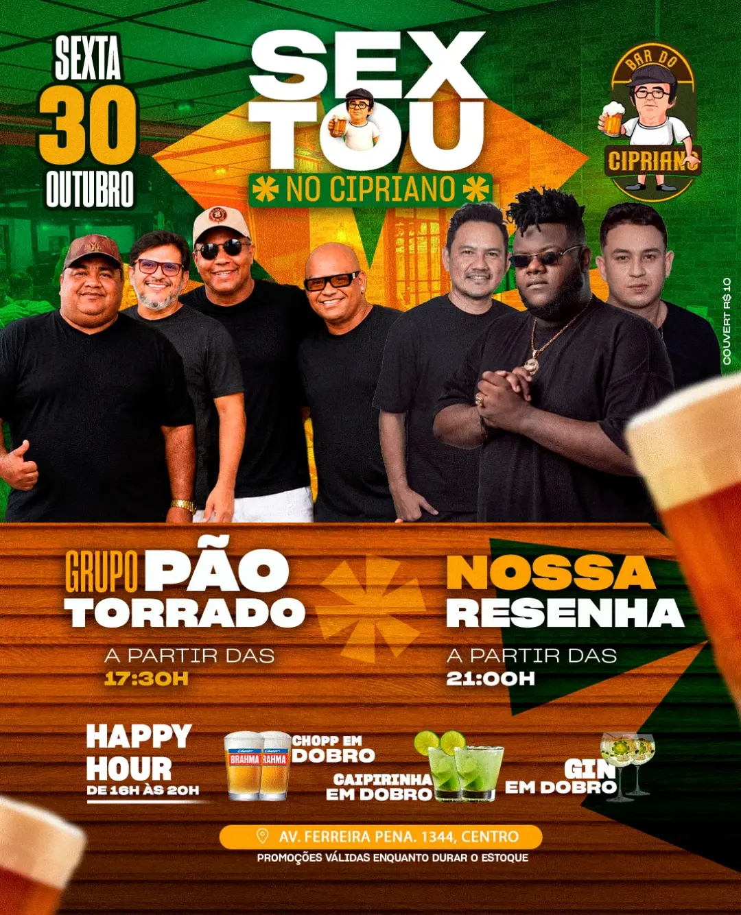 Flyer de Grupo Pão Torrado
