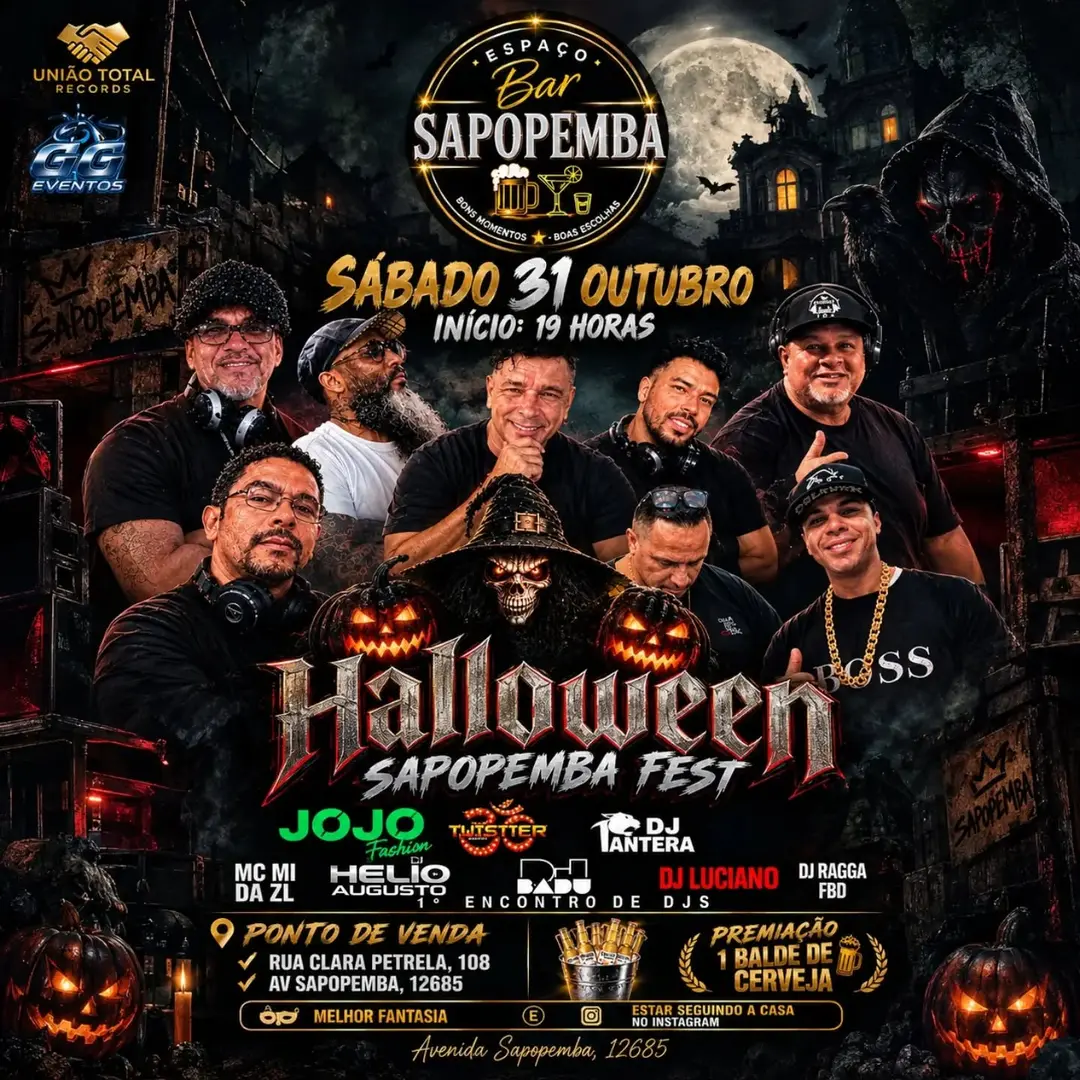 Flyer de MC Mi da ZL, DJ Hélio Augusto e mais 4 artistas