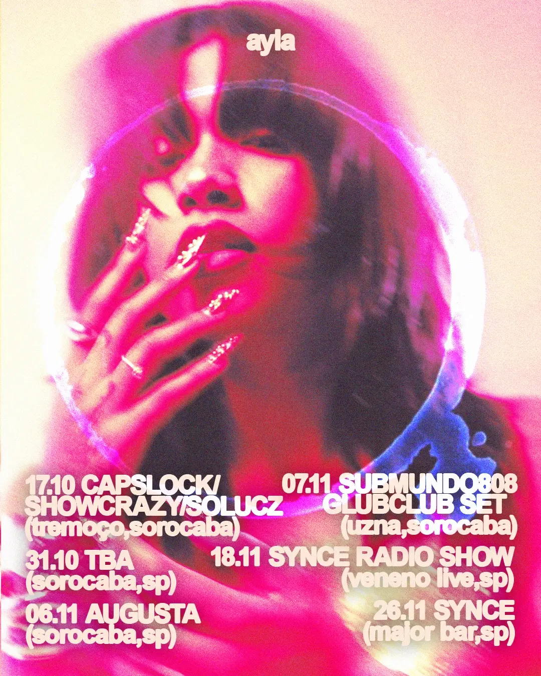 Flyer de Ayla, carloscapslock e solucz