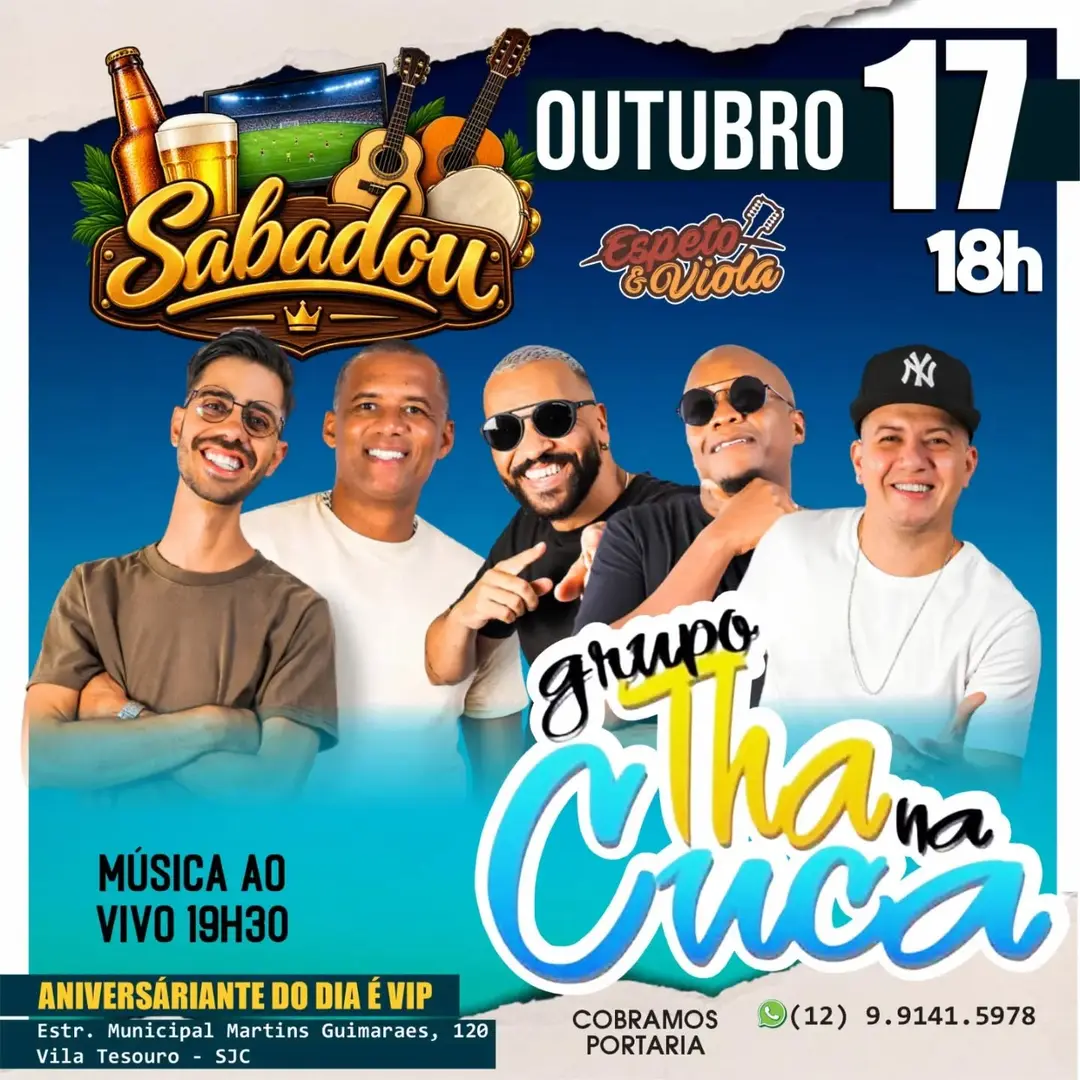 Flyer de Grupo Tha Na Cuca