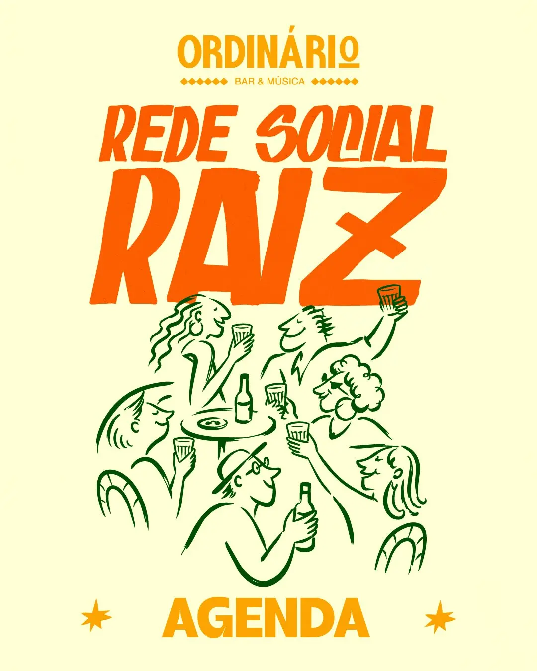 Flyer de Dudu7, Samba da Tia Zélia e STZ