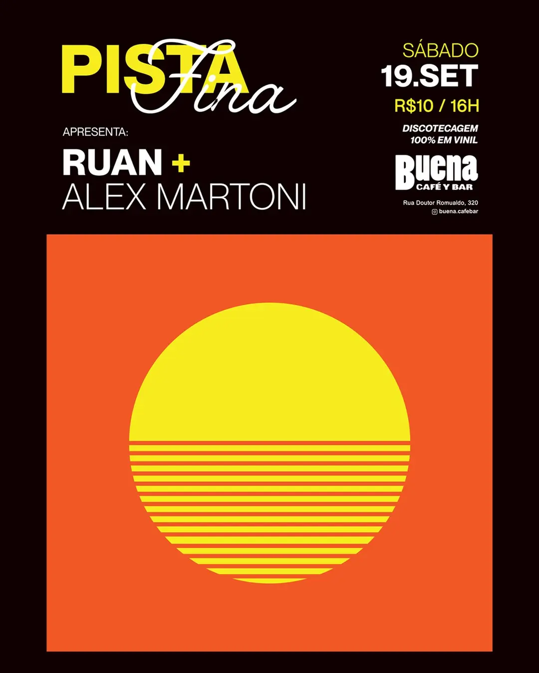 Flyer de Alex Martoni