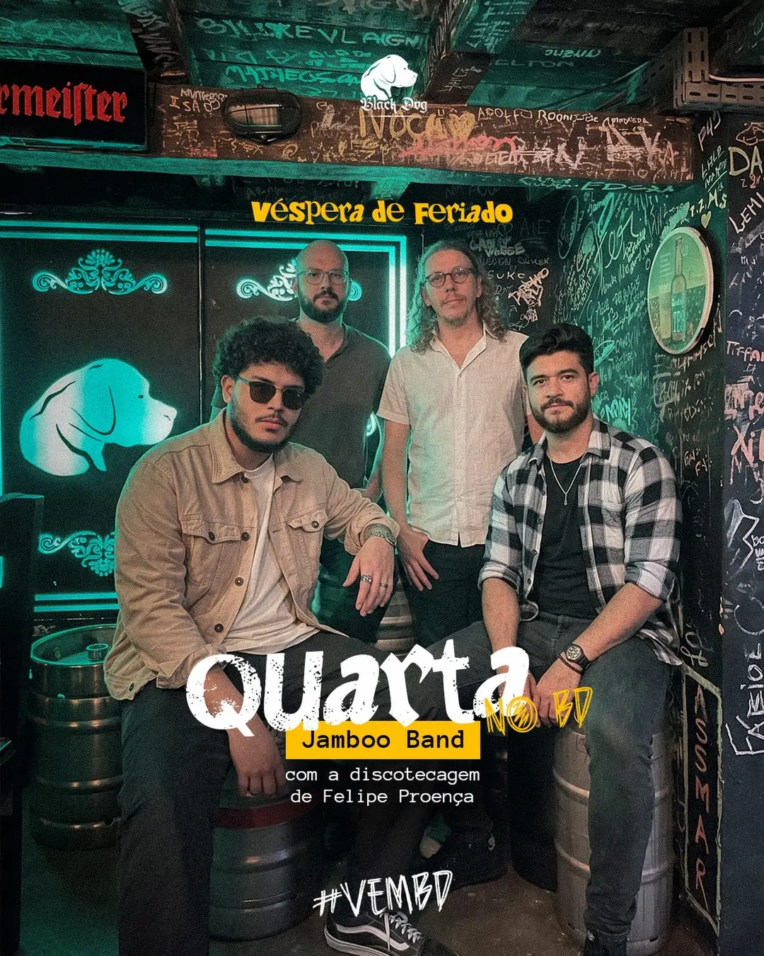 Flyer de JamBoo Band e Felipe Proença