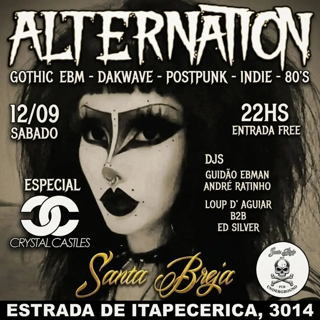 Flyer de Ed Silver, Loup d'Aguiar, Guidão Ebman e André Ratinho
