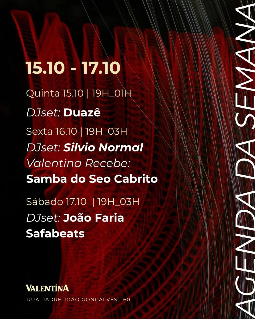 Flyer de Safa e DJ João Faria