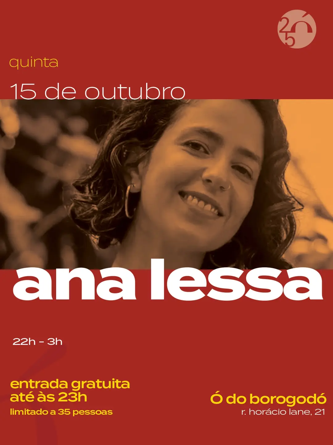 Flyer de Ana Lessa