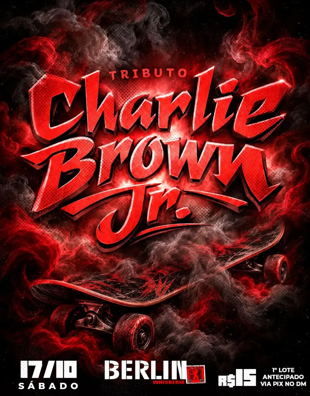 Flyer de Tributo ao Charlie Brown Jr