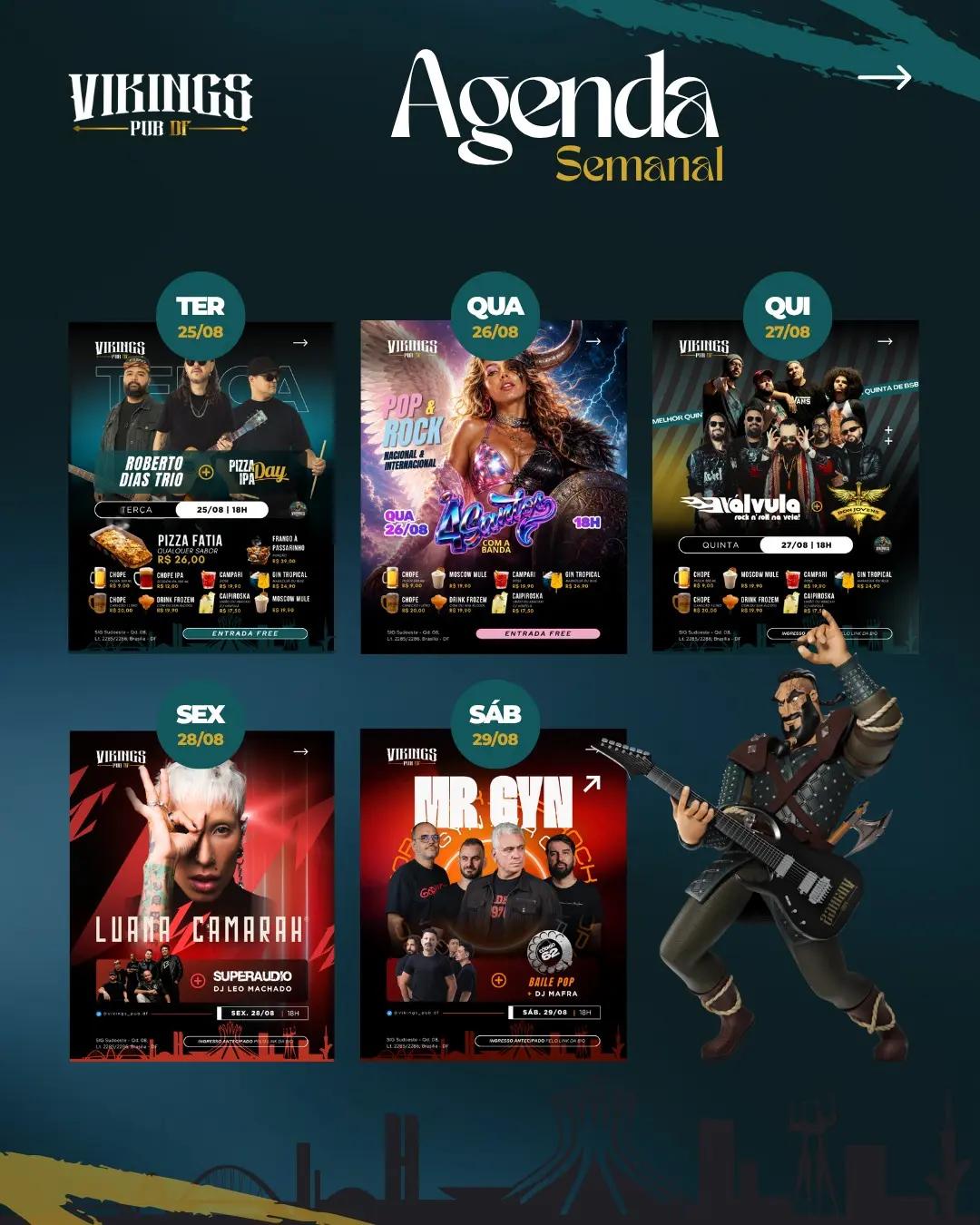 Flyer de Banda 4 Santos