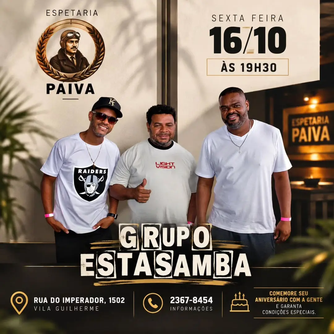 Flyer de Grupo Estasamba e Grupo Estasa Samba