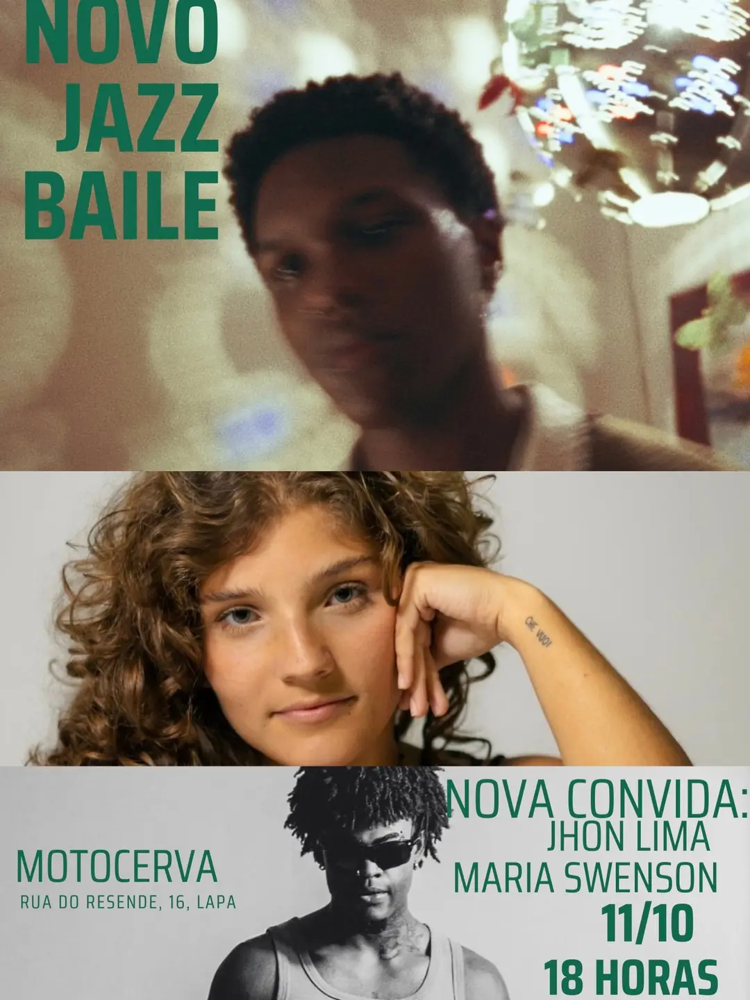 Flyer de John Lima e Nova