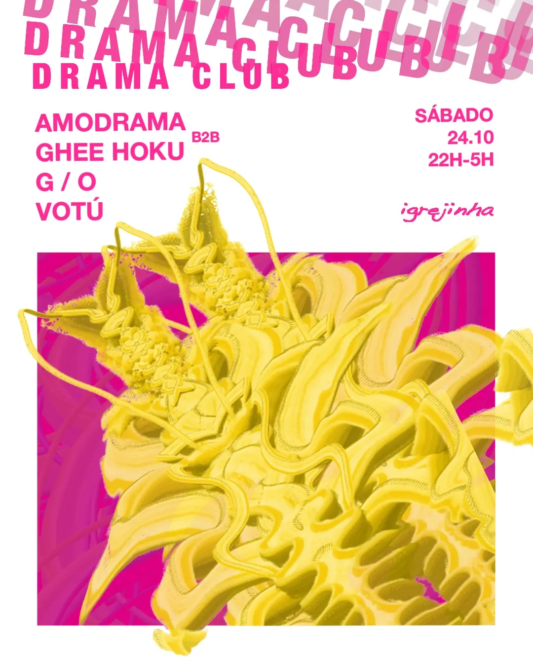Flyer de Votú, Giovani Faccioli e mais 2 artistas