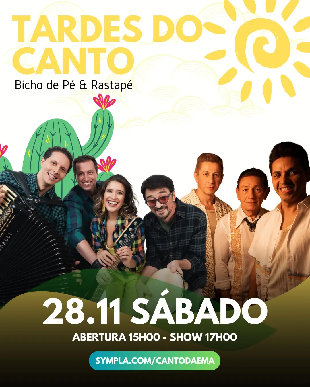 Flyer de Banda Bicho de Pé e Rastapé