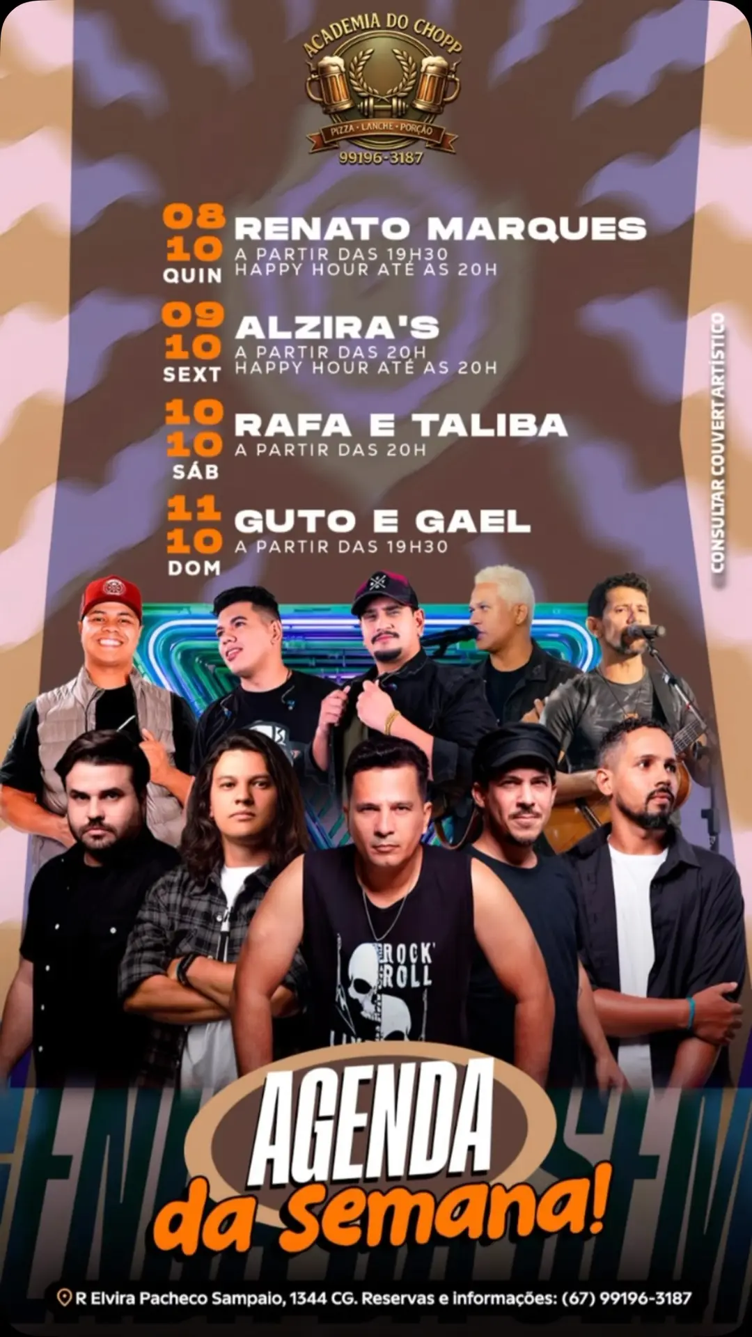 Flyer de Rafa e Aliba
