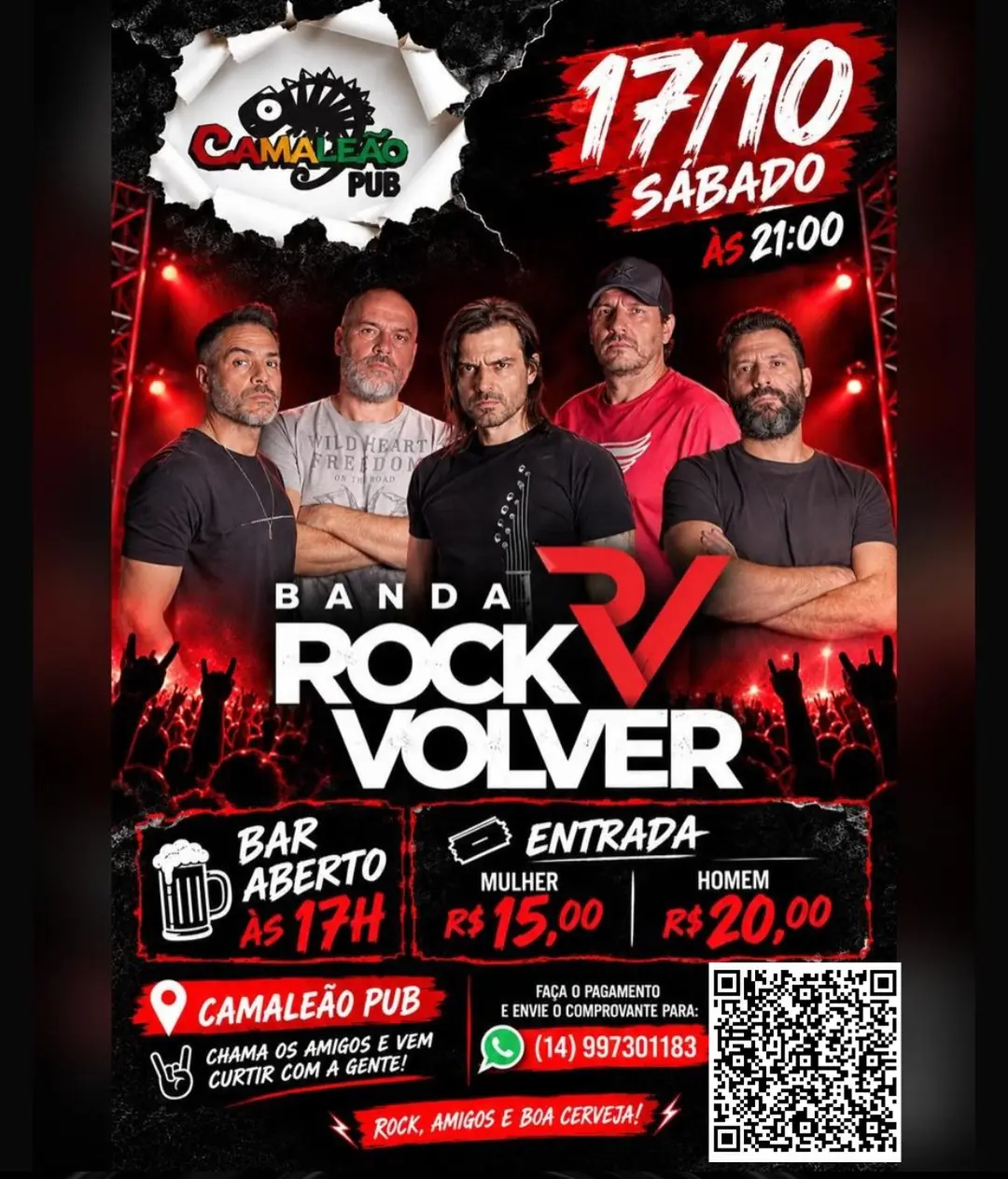 Flyer de Banda Rockvolver