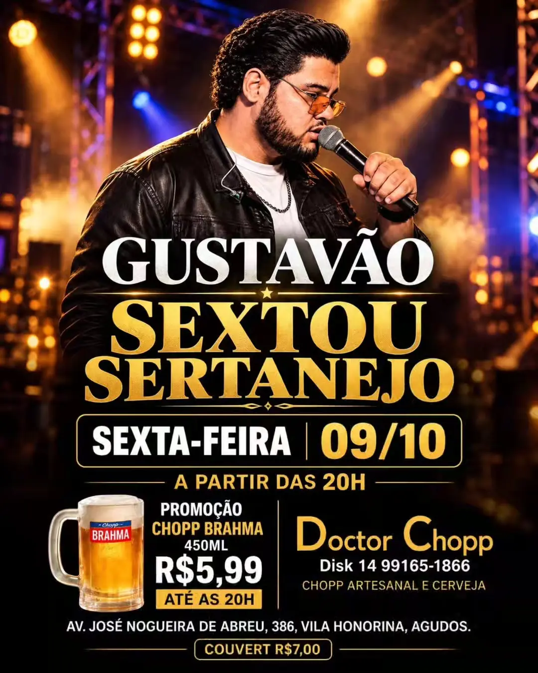 Flyer de Gustavão